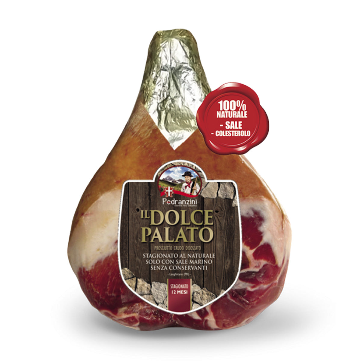 Dolce palato prosciutto crudo 8kg ca. Pedrazzini